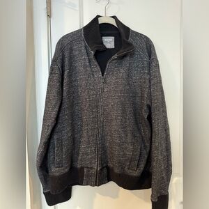 Bonobos Men's Speckled Varsity Bomber Sweater Jacket XL